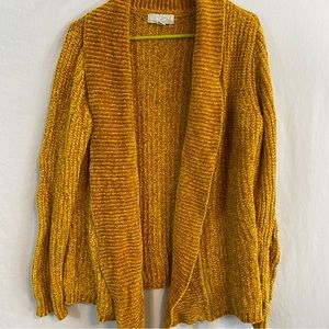 Carolyn Taylor chenille open front sweater large